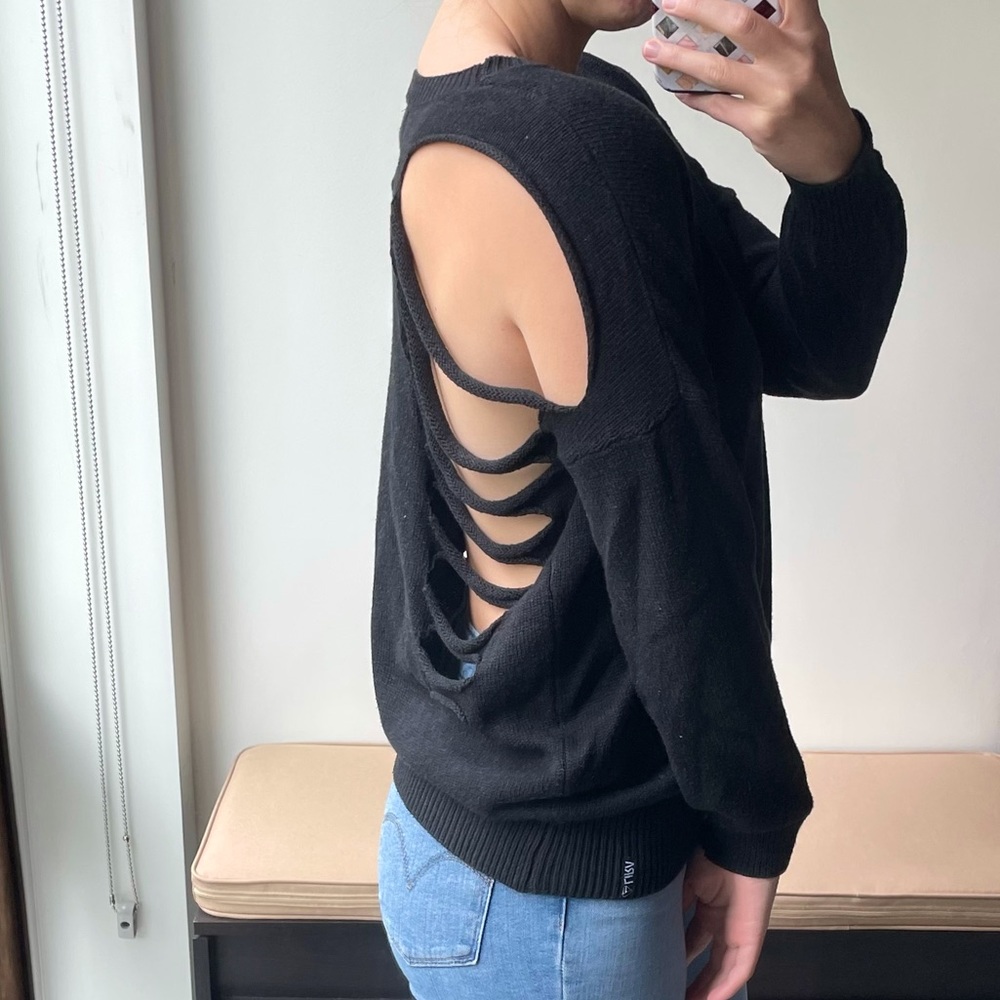 Ripped back sweater